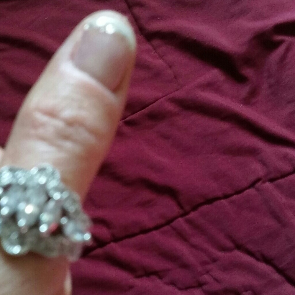 Cubic Zironia Sterling Silver ring in size 9